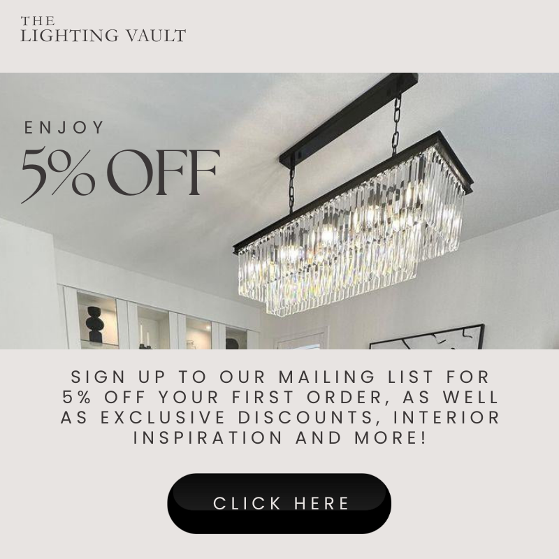 Luxury crystal rectangular chandelier in modern dining room – 5% off mailing list offer at The Lighting Vault