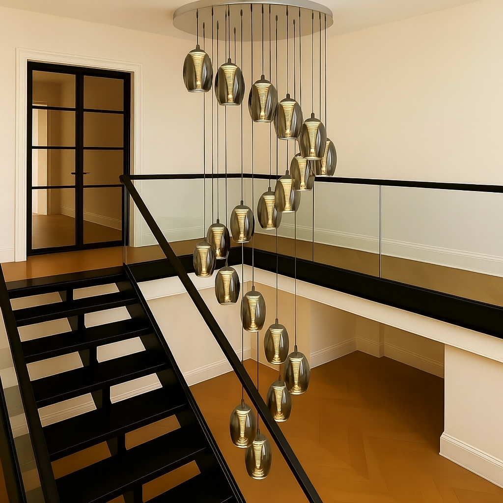 led-staircase-pendant