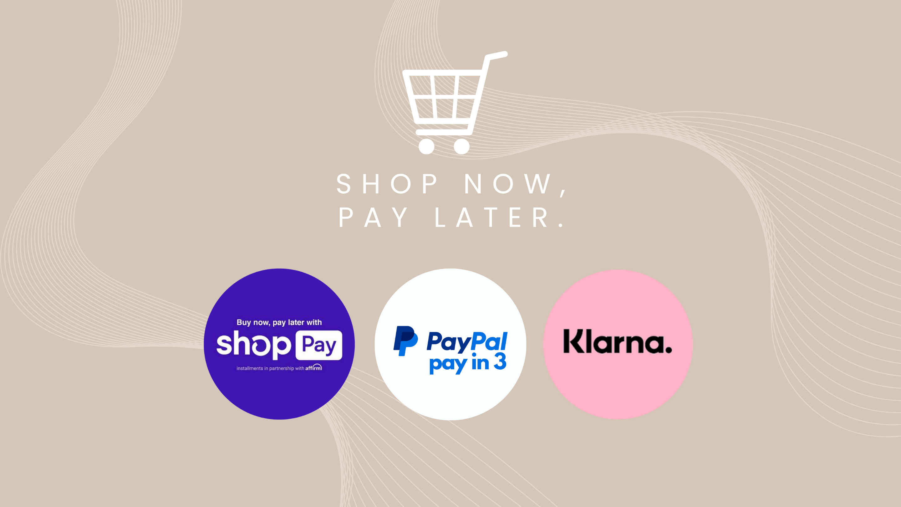 Shop now pay later PayPal Klarna banner