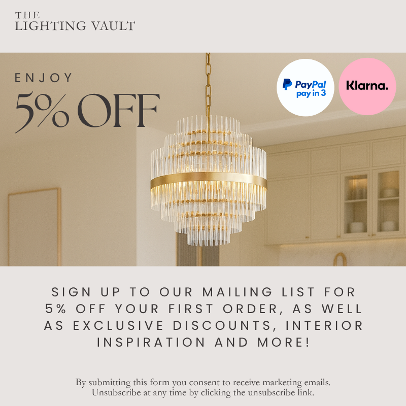 Elegant modern lighting with discount offer