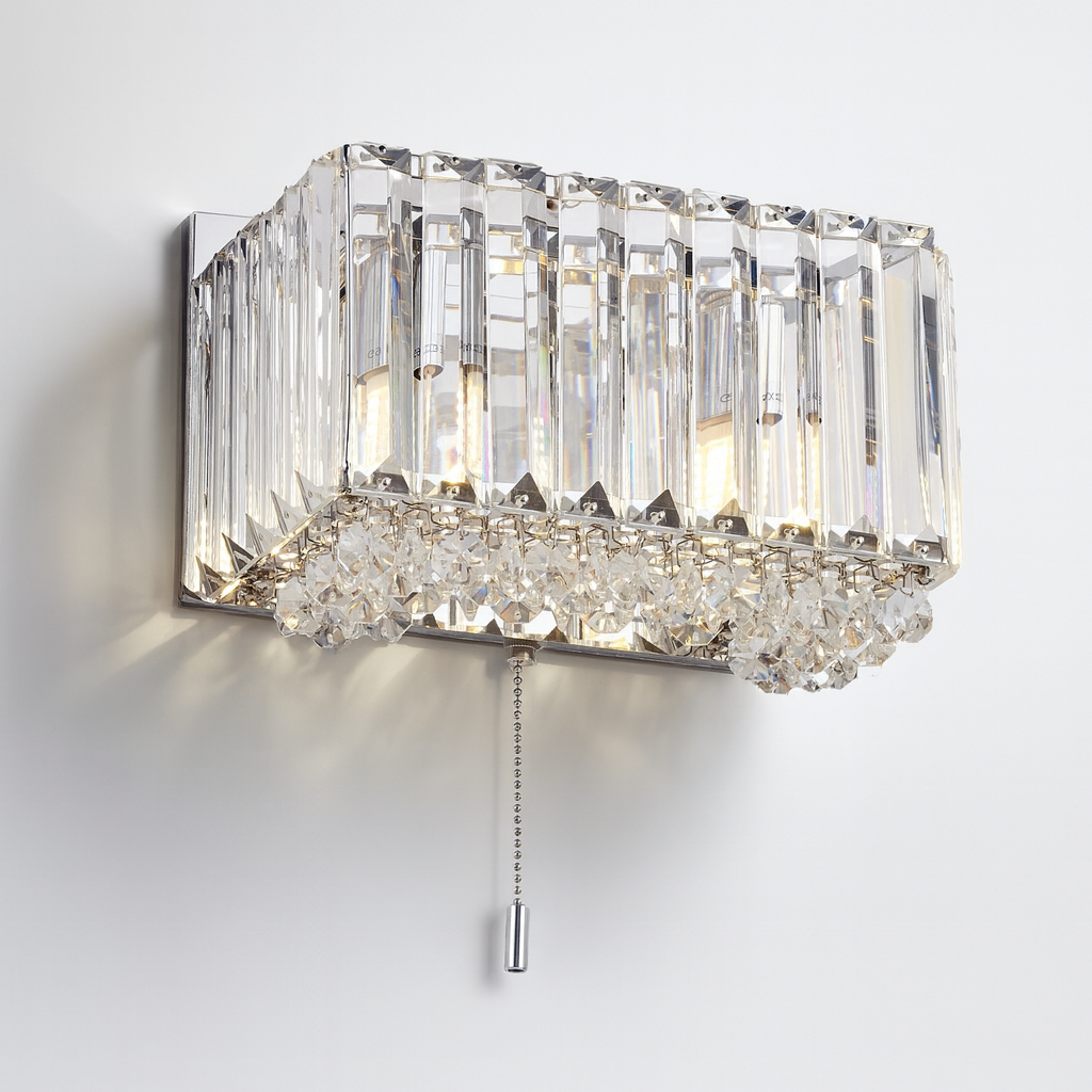 Salzburg square wall light crystal luxury
